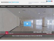 Tablet Screenshot of businessbay-offices.com